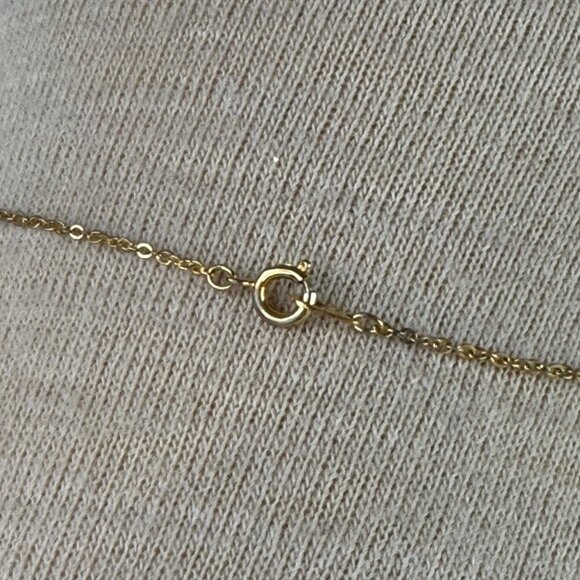 Gold Tone Horse Pendant Necklace 15.5" - Picture 5 of 7